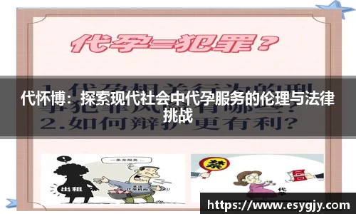 代怀博：探索现代社会中代孕服务的伦理与法律挑战